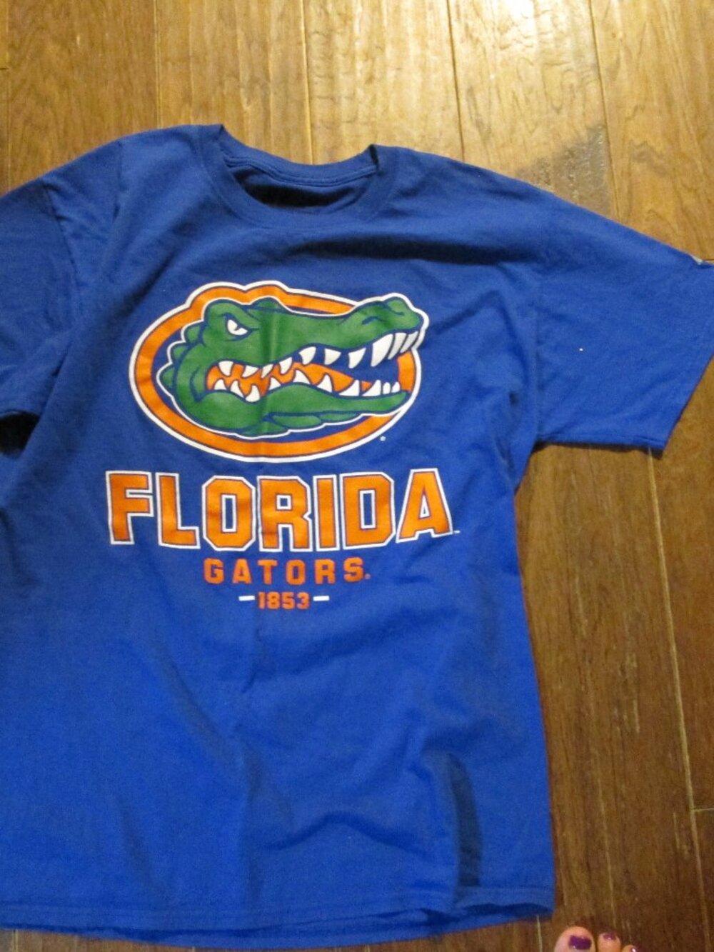 vtg Russell Florida Gator fan shirt lg graphic front med